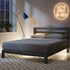 10" Arnav Modern Studio Platform 2000H Metal Bed Frame - Zinus -Baxton Furniture Store GUEST ad5f88de 89b2 46ee 8316 79211ff291a9