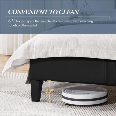 Yaheetech Upholstered Bed Frame With Button-Tufted Headboard 11 Yaheetech Upholstered Bed Frame With Button-Tufted Headboard - Image 9