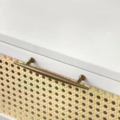 Andros Night Stand With Faux Cane Drawer Front - Buylateral -Baxton Furniture Store GUEST ae510df1 0c82 4b77 b2cb f2bff2cf32b5