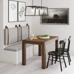 King Upholstered Wall Mount Floating Headboard Feather Gray - Nathan James -Baxton Furniture Store GUEST af548443 a89e 4e0d be8d d45a5f339e59