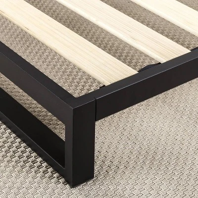 Trisha Platforma Bed Frame With Headboard Black - Zinus 7 Trisha Platforma Bed Frame With Headboard Black - Zinus - Image 5