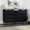 Mid-Century Modern Solid Wood 6 Drawer Double Dresser - Saracina Home -Baxton Furniture Store GUEST b011dc46 dec9 4b6d b0d9 f3d33b96dc2a