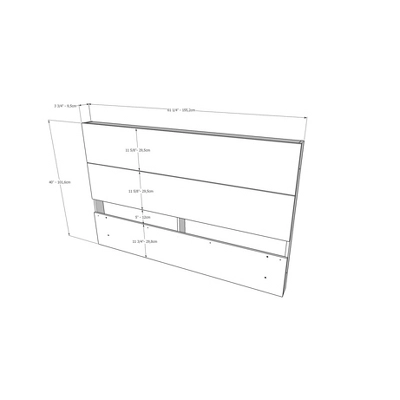 Apollo Bed With Headboard Bark Gray/Black - Nexera 6 Apollo Bed With Headboard Bark Gray/Black - Nexera - Image 4