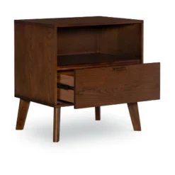 Reid 1 Drawer Nightstand Walnut - Linon 15 Reid 1 Drawer Nightstand Walnut - Linon -Baxton Furniture Store GUEST b0ded189 309b 46e1 aa3c 1cac35a451fe