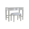 Madison Silver Vanity Set Silver - Linon -Baxton Furniture Store GUEST b22c66cc 6cdc 47df ab69 c0dfb58e6f2d