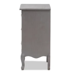 3 Drawer Capucine Finished Wood Nightstand Gray - Baxton Studio -Baxton Furniture Store GUEST b2577697 80cb 449b 9369 60f10e5699b7
