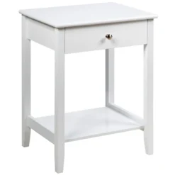 Costway Nightstand End Table Storage Display Bedroom Furniture Drawer Shelf Beside WhiteBrownGrey -Baxton Furniture Store GUEST b32d0880 969d 4ac9 bd6f a8adc9f0b0ec