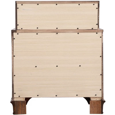 Passion Furniture LaVita 3-Drawer Oak Nightstand (29 In. H X 17 In. W X 24 In. D) 5 Passion Furniture LaVita 3-Drawer Oak Nightstand (29 In. H X 17 In. W X 24 In. D) - Image 3