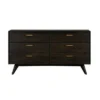 Baly 6 Drawer Mid-Century Modern Dresser - Armen Living -Baxton Furniture Store GUEST b45d28a7 591e 400b b4b5 ba38e0718d93