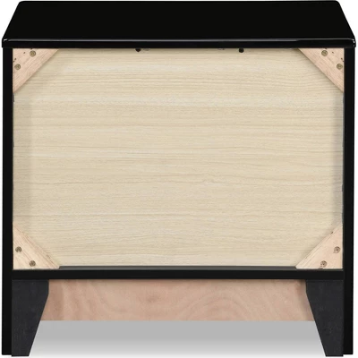 Hudson 2 Drawer Nightstand Black - ClickDecor 9 Hudson 2 Drawer Nightstand Black - ClickDecor - Image 7