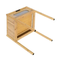 Aash 1-Drawer Environmentally Friendly Pale Yellow Finish Accent Nightstand With Storage-Maison Boucle -Baxton Furniture Store GUEST b72265cb ea11 4236 a17c 276f6cd8a118