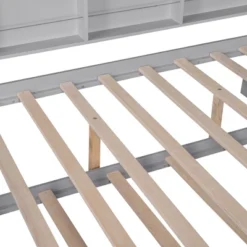 Wooden Platform House Bed With Trundle And Shelf-ModernLuxe -Baxton Furniture Store GUEST b84c8dda eaae 4759 be94 805e805a3503