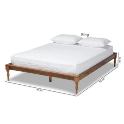 Romy Wood Bed Frame Ash Walnut - Baxton Studio -Baxton Furniture Store GUEST b8b6f4f3 1f07 40d6 9821 23959b6b2c38