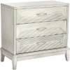 Coast To Coast Reeds 31 1/2" Wide White 3-Drawer Wood Accent Chest -Baxton Furniture Store GUEST b96357b3 918f 4495 8866 4800b2afceb3