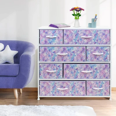 Sorbus Nightstand With Drawers For Home Bedroom Office Purple 4 Sorbus Nightstand With Drawers For Home Bedroom Office Purple - Image 2