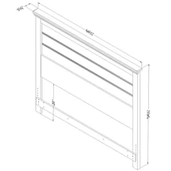 Queen Lionel Headboard - South Shore -Baxton Furniture Store GUEST bac927c5 2508 47d9 8e9c 2acfe22b65cd