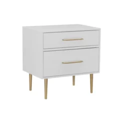 Gloria 2 Drawer Nightstand - Linon -Baxton Furniture Store GUEST bc31141e ab42 4dea 88ad d0dc455c3da2