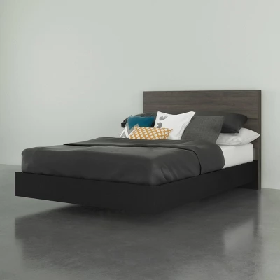Apollo Bed With Headboard Bark Gray/Black - Nexera 8 Apollo Bed With Headboard Bark Gray/Black - Nexera - Image 6