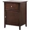 Passion Furniture Lzzy 1-Drawer Nightstand (25 In. H X 15 In. W X 19 In. D)
