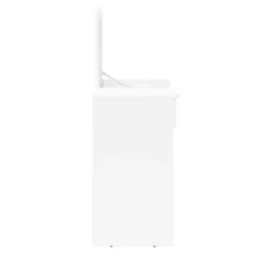 Ava Pull Top Vanity White - Polifurniture