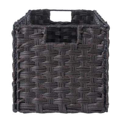 29.21" 4pc Leo Storage Shelf With Baskets Espresso/Chocolate - Winsome 15 29.21" 4pc Leo Storage Shelf With Baskets Espresso/Chocolate - Winsome - Image 13