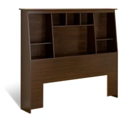 Full/Queen Tall Slant Back Bookcase Headboard - Prepac -Baxton Furniture Store GUEST c3e4e129 f6bd 4291 b7e7 5b2c2fdc4986