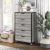 Mara Lavista Mobile 5 Drawers Chest Vintage Gray Oak - MiBasics -Baxton Furniture Store GUEST c7a65fc6 52d0 4200 85a4 7fec925bbe3c