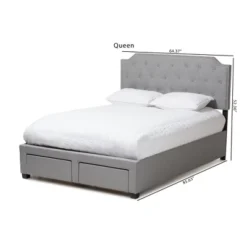 Aubrianne Modern And Contemporary Fabric Upholstered Storage Bed Gray - Baxton Studio -Baxton Furniture Store GUEST c879f90e b274 4047 a394 96f3177c16ab