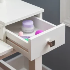 Adler Vanity Set White - Linon -Baxton Furniture Store GUEST c899e756 f8b4 4f41 b8c0 7f909fa3341e