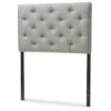 Twin Viviana Modern And Contemporary Fabric Upholstered Button Tufted Headboard Gray - Baxton Studio -Baxton Furniture Store GUEST c94d56b2 1b64 44a0 9f16 4d98b1652f61