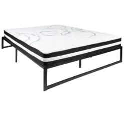 Emma And Oliver 14" Platform Bed Frame & 10" Mattress In A Box - No Box Spring Required -Baxton Furniture Store GUEST c9f567a4 aa3c 4823 9035 6d6eb69fbaa1