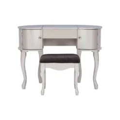 Paloma Vanity Set Silver - Linon 21 Paloma Vanity Set Silver - Linon -Baxton Furniture Store GUEST ca2c208a 6002 4632 a23e 5a6c2bb2913a
