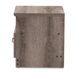 Gallia Modern And Contemporary Oak Finished 1 Drawer Nightstand Brown - Baxton Studio -Baxton Furniture Store GUEST caf4b5f2 01c8 4b93 a790 ff2db00d6c68