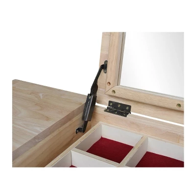 Alexandria Vanity Table With Vanity Bench Unfinished - International Concepts 7 Alexandria Vanity Table With Vanity Bench Unfinished - International Concepts - Image 5