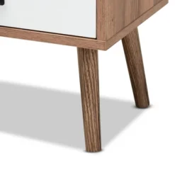 Hubbard Two-Tone Wood And Metal 1 Drawer Nightstand Natural Brown/Black/White - Baxton Studio 16 Hubbard Two-Tone Wood And Metal 1 Drawer Nightstand Natural Brown/Black/White - Baxton Studio -Baxton Furniture Store GUEST cc00ab6e ef88 4ef8 9412 82a98329dc34