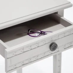Jules End Table Nightstand With Drawer Light Gray - Adore Decor 12 Jules End Table Nightstand With Drawer Light Gray - Adore Decor -Baxton Furniture Store GUEST cc386114 97c1 44f2 931a cd5e4990eddd
