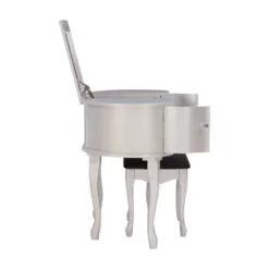 Paloma Vanity Set Silver - Linon 25 Paloma Vanity Set Silver - Linon -Baxton Furniture Store GUEST cdb82159 85fe 4e30 8ed9 90be63330c00