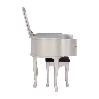 Paloma Vanity Set Silver - Linon 9 Paloma Vanity Set Silver - Linon - Image 7