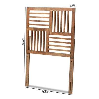 Adler Wood Headboard Walnut - Baxton Studio 6 Adler Wood Headboard Walnut - Baxton Studio - Image 4