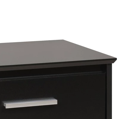 Coal Harbor 2 Drawer Tall Nightstand With Open Shelf Black - Prepac 7 Coal Harbor 2 Drawer Tall Nightstand With Open Shelf Black - Prepac - Image 5