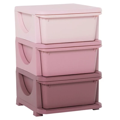 Qaba 3 Tier Kids Storage Unit Dresser Tower With Drawers Chest Toy Organizer For Bedroom Nursery Kindergarten Living Room For Boys Girls 9 Qaba 3 Tier Kids Storage Unit Dresser Tower With Drawers Chest Toy Organizer For Bedroom Nursery Kindergarten Living Room For Boys Girls - Image 7