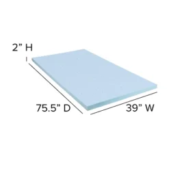Flash Furniture 14 Inch Metal Platform Bed Frame With 12 Inch Pocket Spring Mattress In A Box And 2 Inch Cool Gel Memory Foam Topper -Baxton Furniture Store GUEST cf730b81 33e1 465f 8793 036f678d4d96