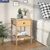 Costway Bamboo Nightstand Natural Side End Table W/Drawer For Living Room Bedroom -Baxton Furniture Store GUEST d1cc05c9 1026 4ddc ae21 00648a72f405