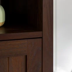 Georgia Single Door Storage Nightstand - Saracina Home -Baxton Furniture Store GUEST d22a4770 d0ea 47f4 9212 976379b90133