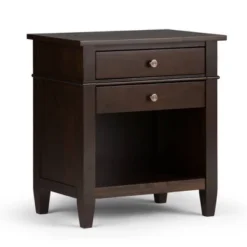 24" Sterling Solid Wood Nightstand - WyndenHall -Baxton Furniture Store GUEST d25fa806 d19d 40c0 80ae 7ff57cb21d3e