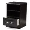 Odelia Modern And Contemporary Finished 1 Drawer Nightstand Dark Brown - Baxton Studio -Baxton Furniture Store GUEST d3d724e8 ac43 4af2 96a0 6f259ad9a5b7