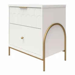Anastasia Nightstand White - CosmoLiving By Cosmopolitan -Baxton Furniture Store GUEST d4ffe90c 43c2 4643 b813 f2232dd2fd14