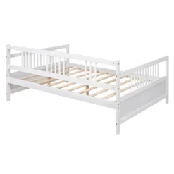 Full Size Wood Daybed With Support Leg-ModernLuxe -Baxton Furniture Store GUEST d5b16a2a cf14 4864 9271 cc2dc2c70241