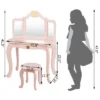 Costway Kids Makeup Dressing Table Chair Set Princess Vanity & Tri-folding Mirror 1 Costway Kids Makeup Dressing Table Chair Set Princess Vanity & Tri-folding Mirror -Baxton Furniture Store GUEST d5b9f487 4911 4bba 99c1 57bd7ecb9246