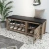 Modern Farmhouse Shoe Bench, Light Brown - ModernLuxe -Baxton Furniture Store GUEST d648c270 5015 4ea5 a49d 15e5342a107b